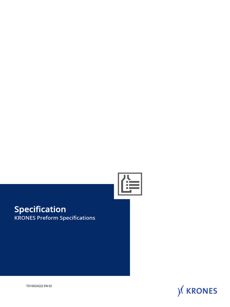 KRONES PET Preform Specifications | PDF | Optical Fiber | Engineering ...