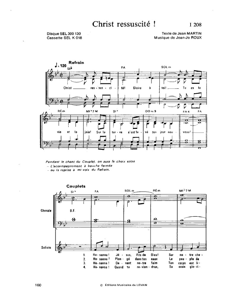 Christ Ressuscité Pdf