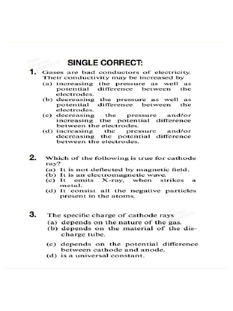 Atomic Structure DPP Meged | PDF