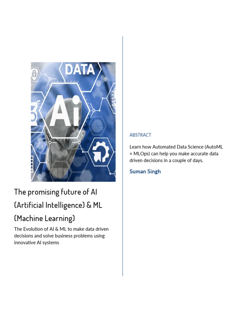 AI & ML: Transforming Business Decisions | PDF | Machine Learning ...