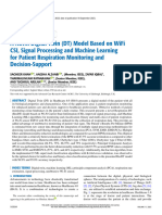 A Novel Digital Twin DT Model Based On WiFi CSI Signal Processing and Machine Learning For Patient Respiration Monitoring and Decision-Support