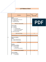 LLP Balance Sheet Format in Word