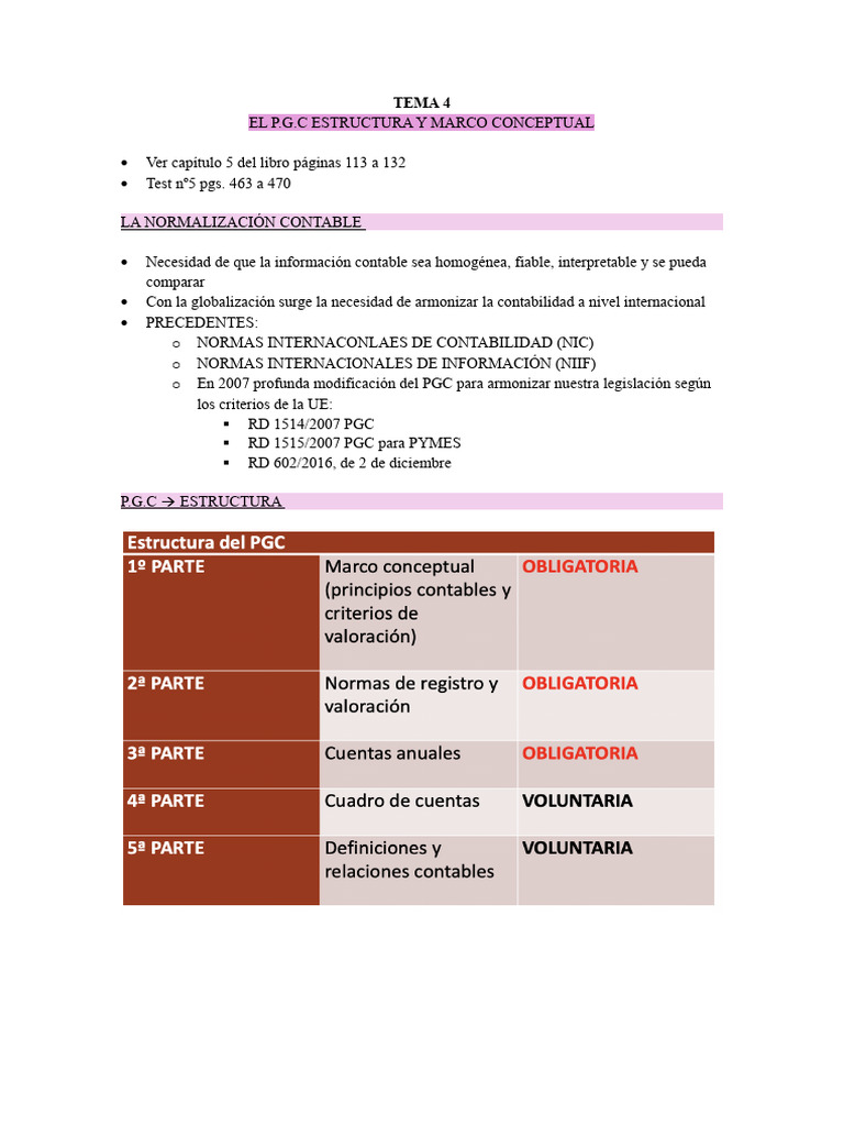 Tema 4 | PDF | Contabilidad | Estado financiero