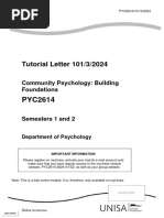 PYC2611 Tutorial Letter 101/3/2024 | PDF | Libraries | Theory