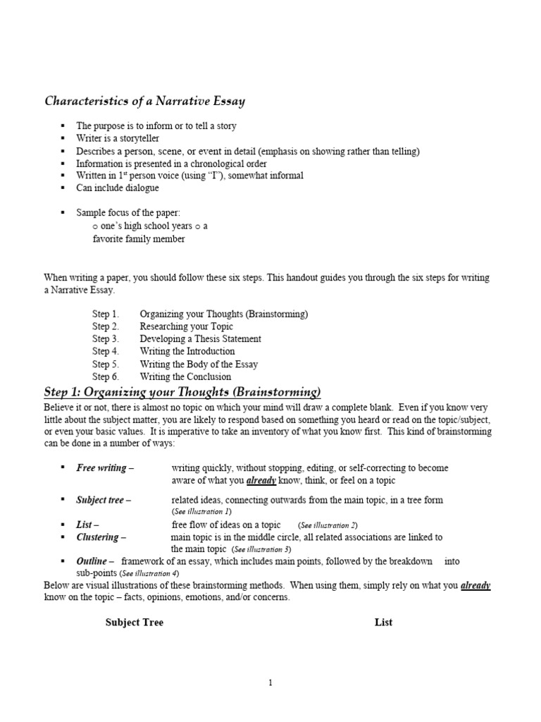 Planning a Personal Narrative Essay | PDF | Essays | Laughter