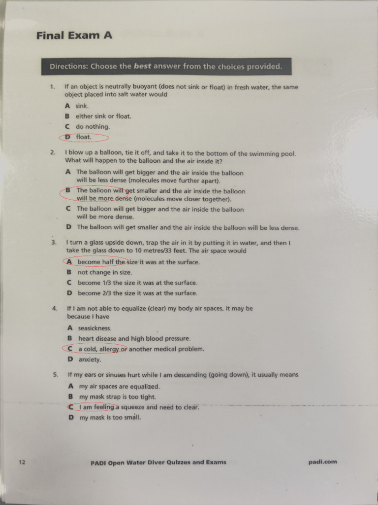 Ow Final Exam | PDF
