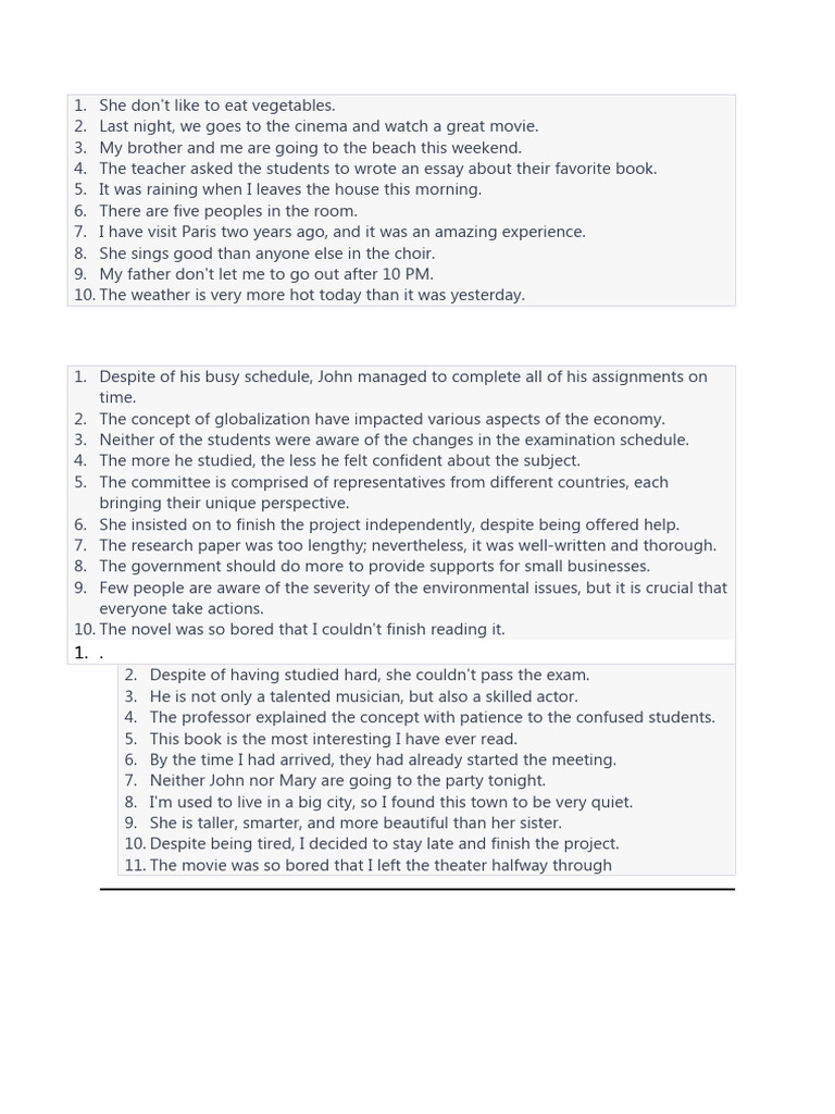 Find Mistakes | PDF | Language Arts & Discipline