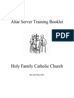 Altar Server Training Booklet May 2023