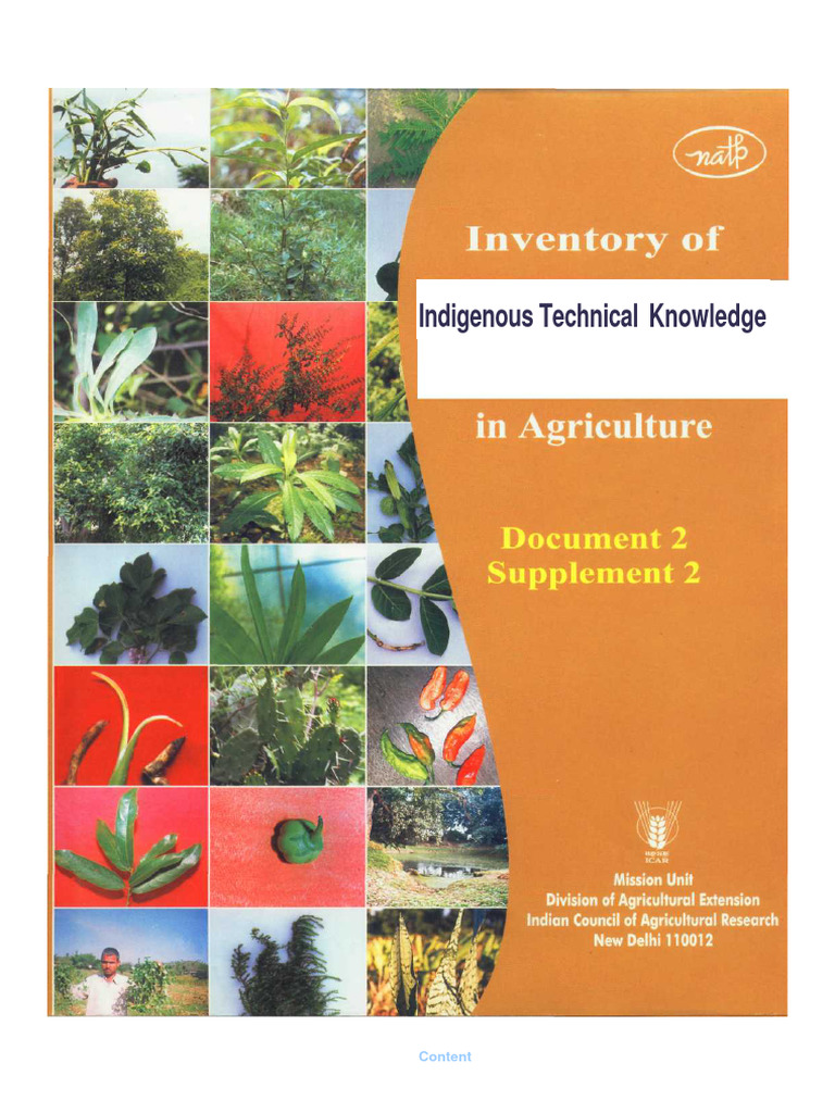 Inventory of Indigenous Technical Knowledge in Agriculture Document 2.2 ...