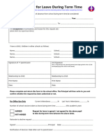 Leave Request Form 2019