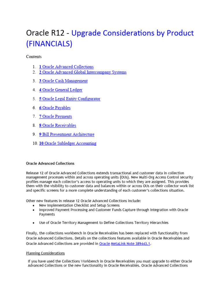Dokumen - Tips - Oracle r12 Upgrade | PDF | Accounts Payable | Banks