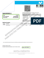 Nota Crédito: Humberto Caraballo Gomez