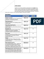 Sport and Co-curricularActivities Options Term 2 2024