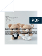 Bear Groom and Bride Amigurumi PDF Pattern