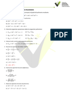 Boletín de Ejercicios Polinomios Repaso