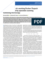 The Active Sites of A Working Fischer-Tropsch Catalyst Revealed by Operando Scanning Tunnelling Micros