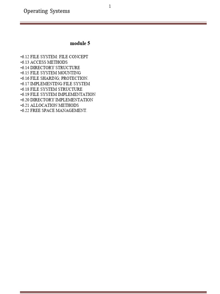 File System Concepts and Operations | PDF | File System | Computer File