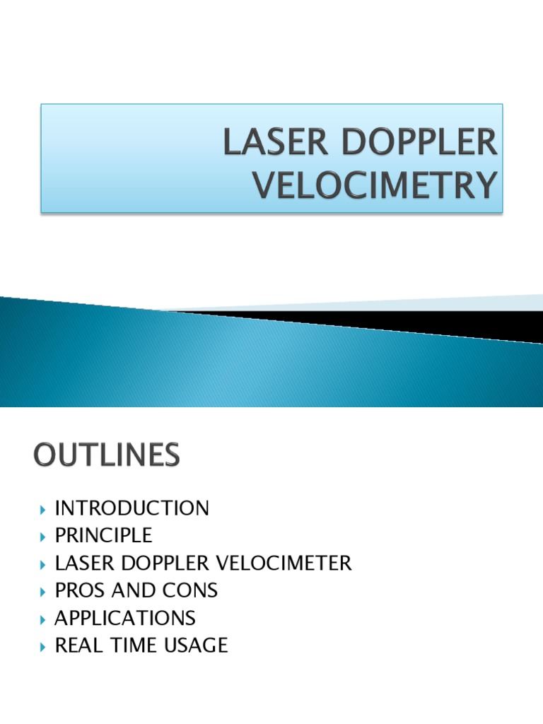 Laser Doppler Velocimetry PDF Radiation Atomic