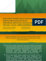 STRATEGI PEMECAHAN MASALAH (MENGORGANISASI DATA, MENEBAK-MENGUJI, MASALAH SETARA YANG LEBIH SEDERHANA)