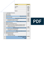 SL Cost Sheet Assignment