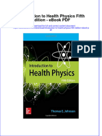 Ebook Introduction To Health Physics Fifth Edition PDF Full Chapter PDF
