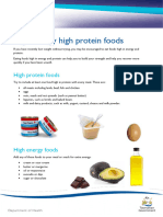 High Energy High Protein Foods
