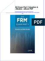 Ebook 2022 FRM Exam Part I Valuation Risk Models PDF Full Chapter PDF