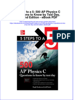 Download ebook 5 Steps To A 5 500 Ap Physics C Questions To Know By Test Day Second Edition Pdf full chapter pdf