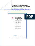 Ebook Introduction To Probability and Statistics Metric Version PDF Full Chapter PDF
