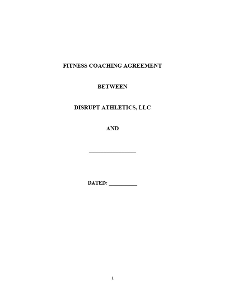 Online Fitness Coaching Agreement | PDF | Credit Card | Mail