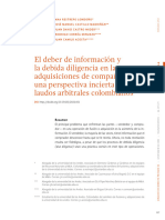 Analisis de La Debida Diligencia en Los Fallos Arbitrales - U. de Los Andes