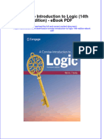 Download ebook A Concise Introduction To Logic 14Th Edition Pdf full chapter pdf