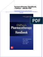 Download ebook Dipiros Pharmacotherapy Handbook 12Th Edition Pdf full chapter pdf