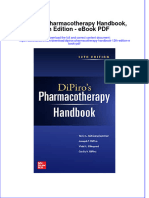 Ebook Dipiros Pharmacotherapy Handbook 12Th Edition PDF Full Chapter PDF