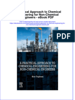 Ebook A Practical Approach To Chemical Engineering For Non Chemical Engineers PDF Full Chapter PDF