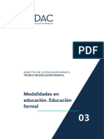 3 PDF. Didáctica de La Educación Infantil. Tema 3