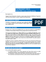 Expressió Oral 2n Trimestre 2023-2024