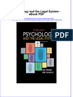 Download ebook Psychology And The Legal System Pdf full chapter pdf