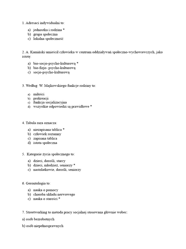 Test Pytania Z Odp | PDF