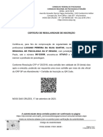 Certidão de Regularidade de Inscrição