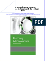 Ebook Pulmonary Adenocarcinoma Approaches To Treatment 1E PDF Full Chapter PDF