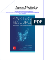 Download ebook A Writers Resource A Handbook For Writing And Research Pdf full chapter pdf