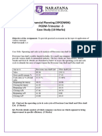 Financial Planning (3PGDM04) PGDM-Trimester - 3 Case Study (10 Marks)
