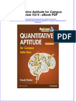 Download ebook Quantitative Aptitude For Campus Interview Vol Ii Pdf full chapter pdf