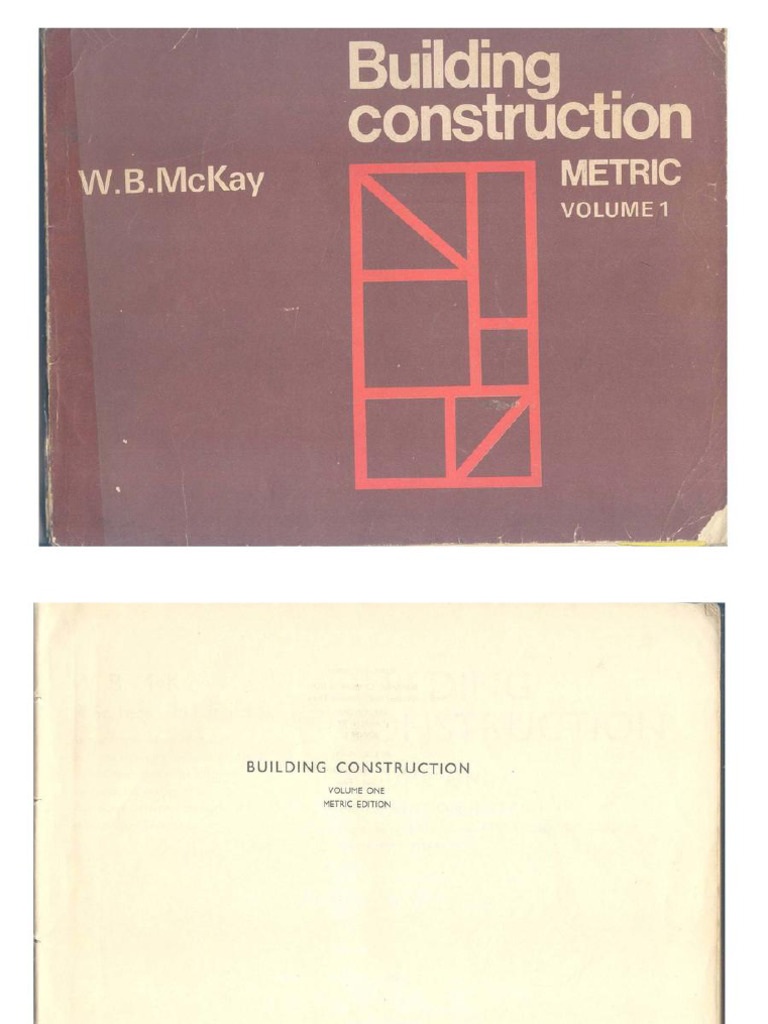 Building Construction: Volume One | PDF | Concrete | Mortar (Masonry)