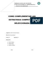 Grupo4 - Complementar La Estrategia Competitiva Seleccionada