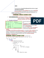 Facundo Zamora - División de Polinomios. Teoria