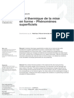 TI - Effet Thermique de La Mise en Forme - Phénomènes Superficiels
