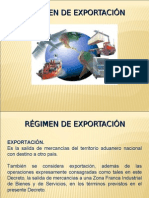 Regimen de Exportacion