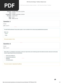 AWS Cloud Arch Design - PostQuiz - Attempt Review